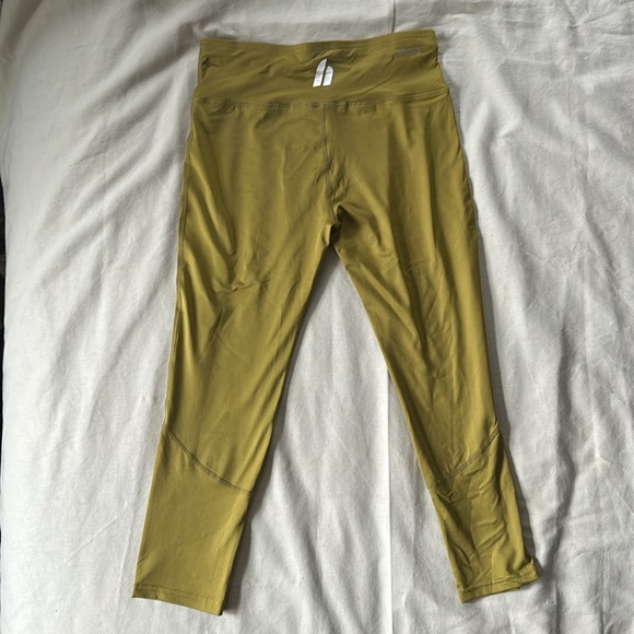 Olive Capri-length Leggings from MuscleNation - Picture 3 of 4